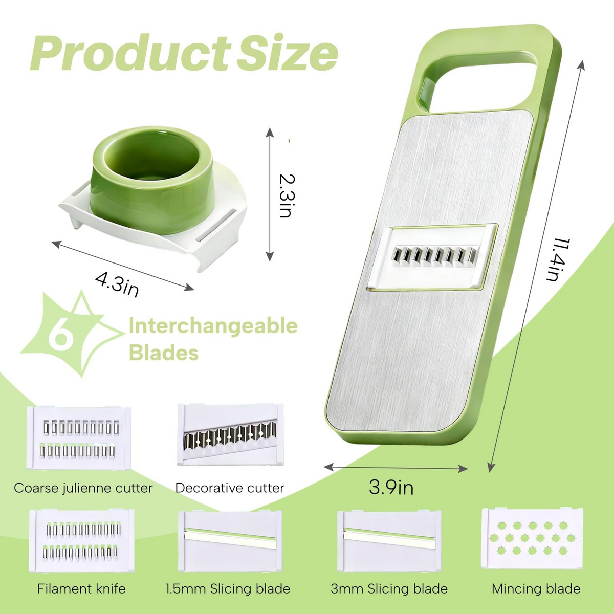6-in-1 Precision Mandoline Vegetable Slicer