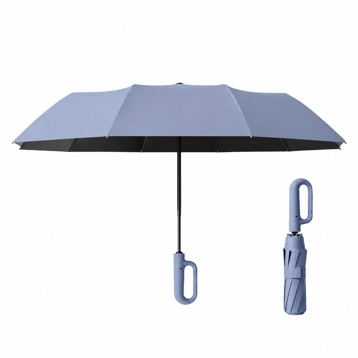 Automatic Travel Umbrella with Hook Handle