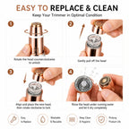 2-in-1 Rechargeable Eyebrow & Facial Hair Trimmer