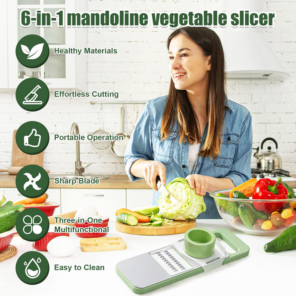 6-in-1 Precision Mandoline Vegetable Slicer