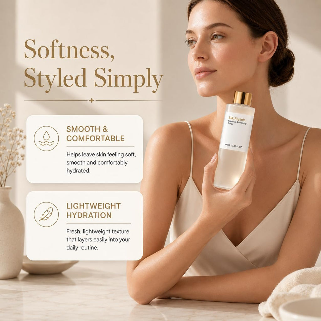 A lightweight daily toner for smoother-feeling, comfortably hydrated skin.