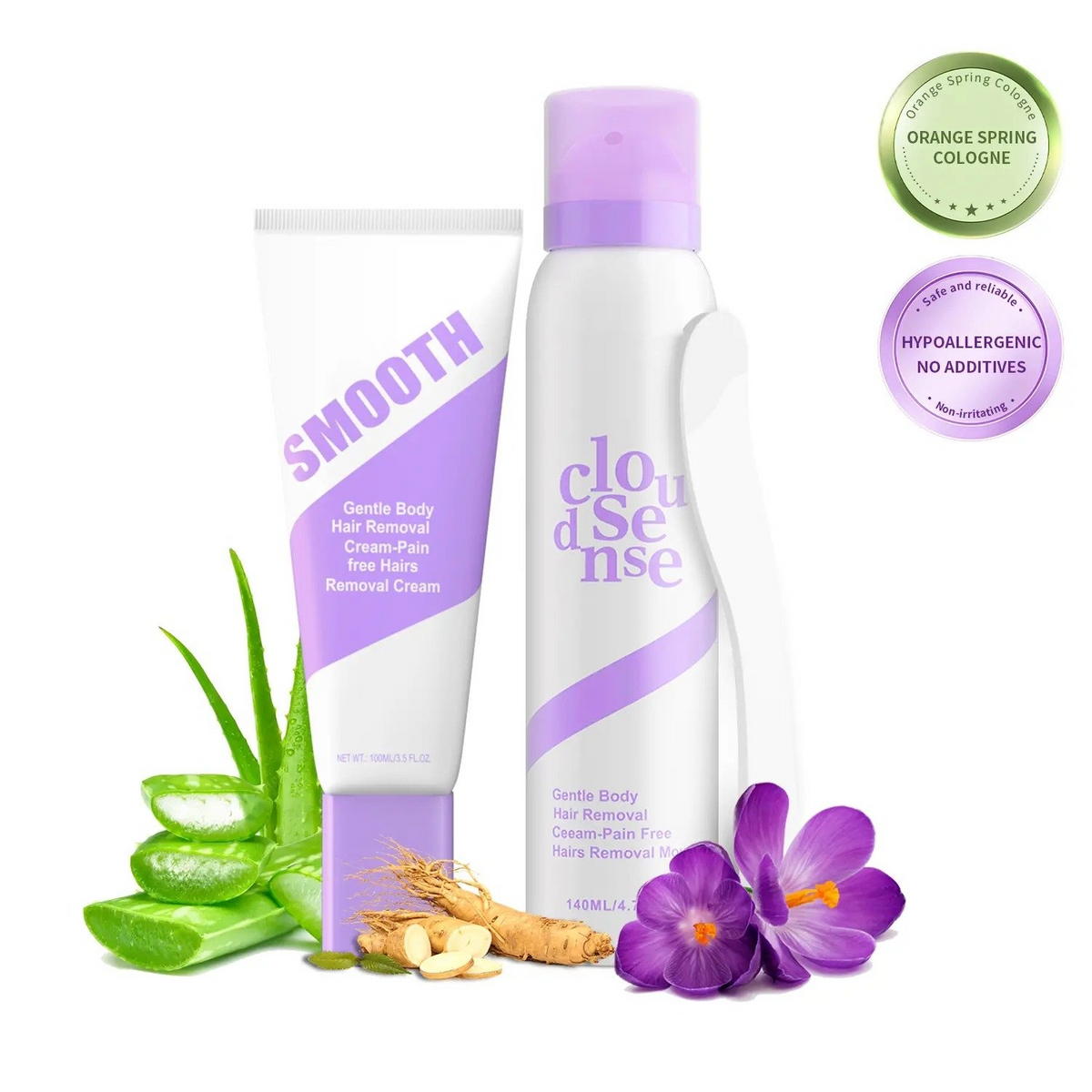 Gentle Hair Removal Mousse & Cream for Sensitive Skin