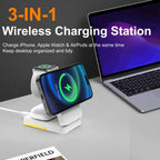 3-in-1 Magnetic Wireless Charging Station