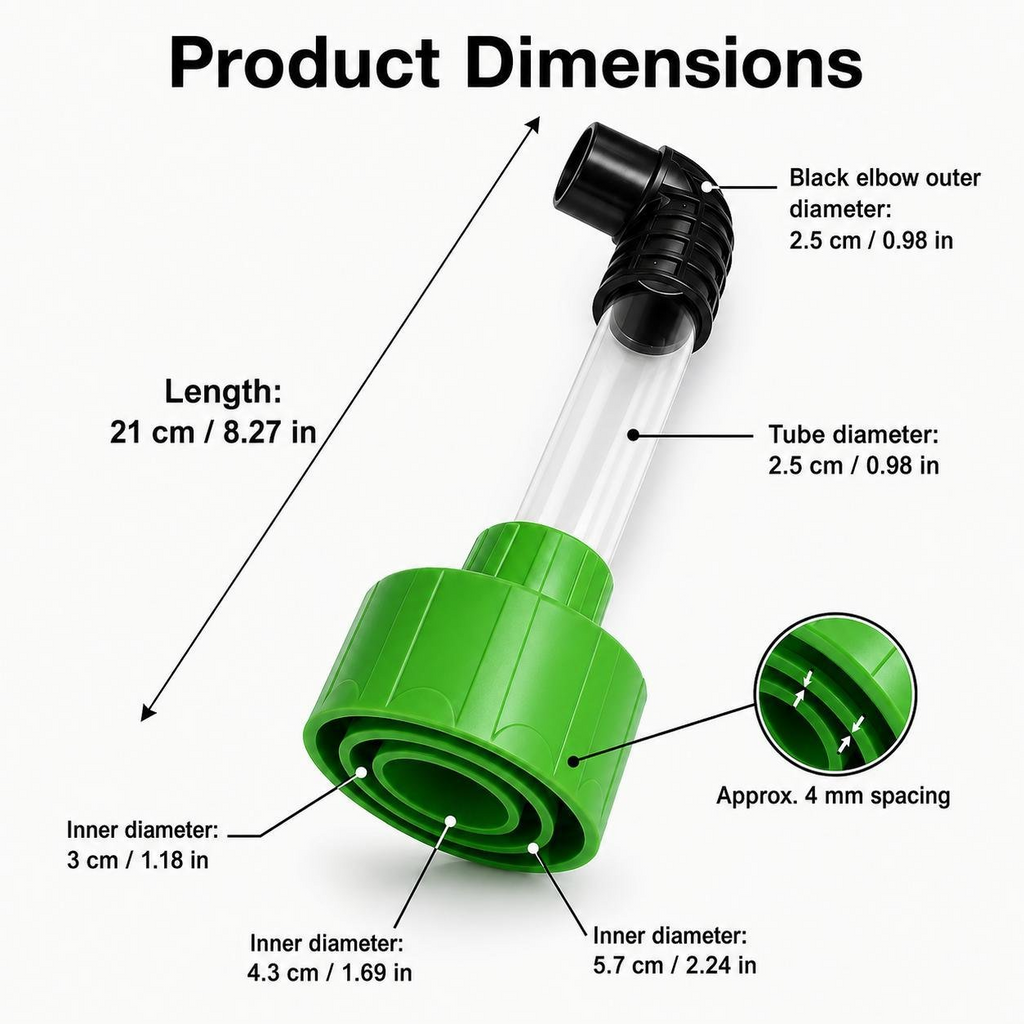 Universal AC Drain Line Cleaner Adapter