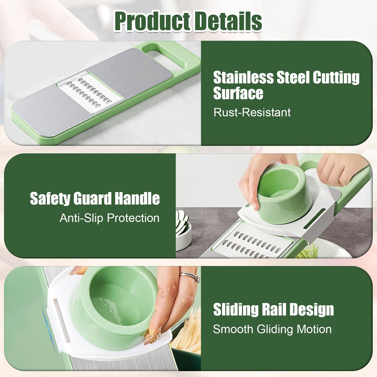 6-in-1 Precision Mandoline Vegetable Slicer