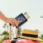 RFID Blocking Passport Holder & Travel Wallet with 3D Metal Eagle Badge