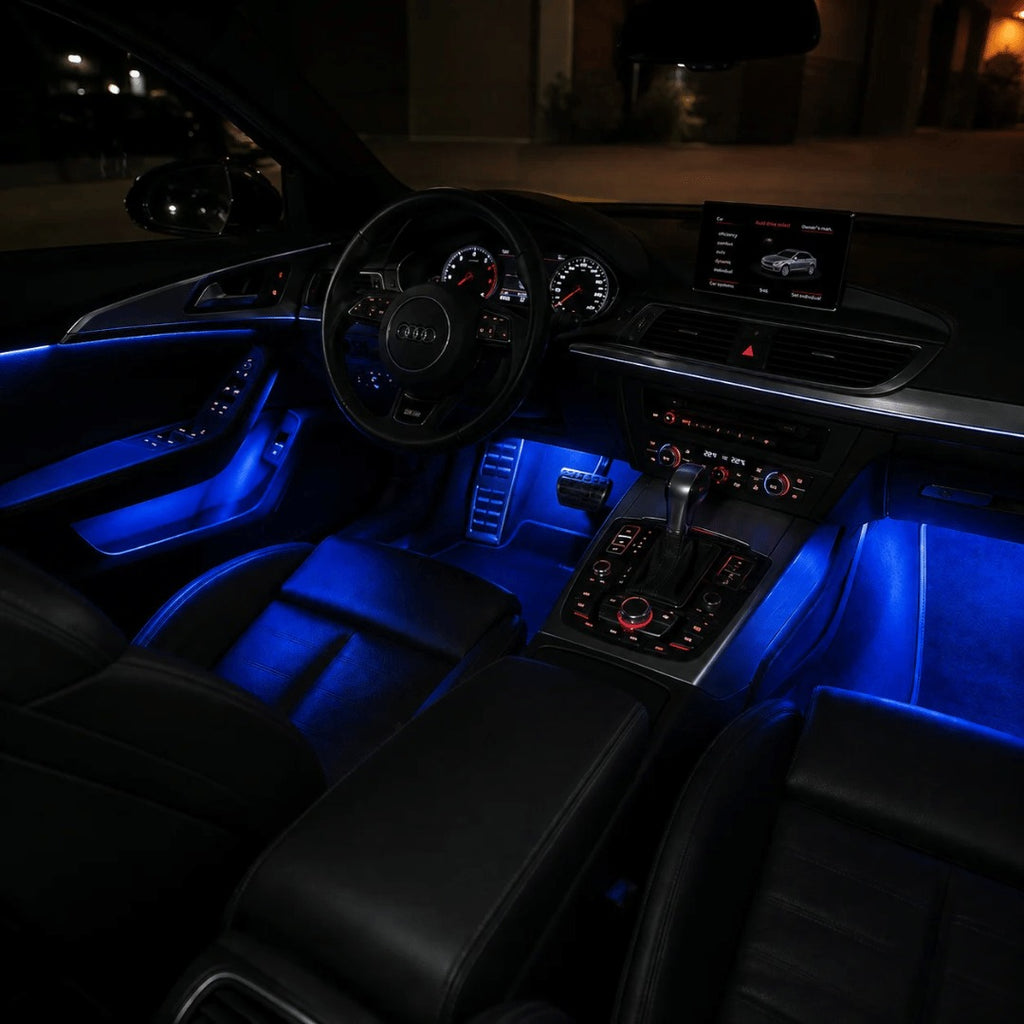 8-Color Wireless RGB Vehicle Interior Light Kit（8PCS）