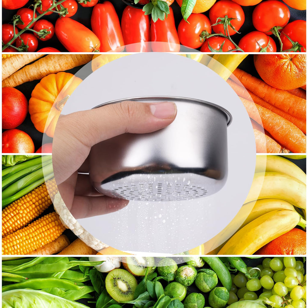 2-Piece Stainless Steel Faucet-Hanging Sink Strainer Baskets