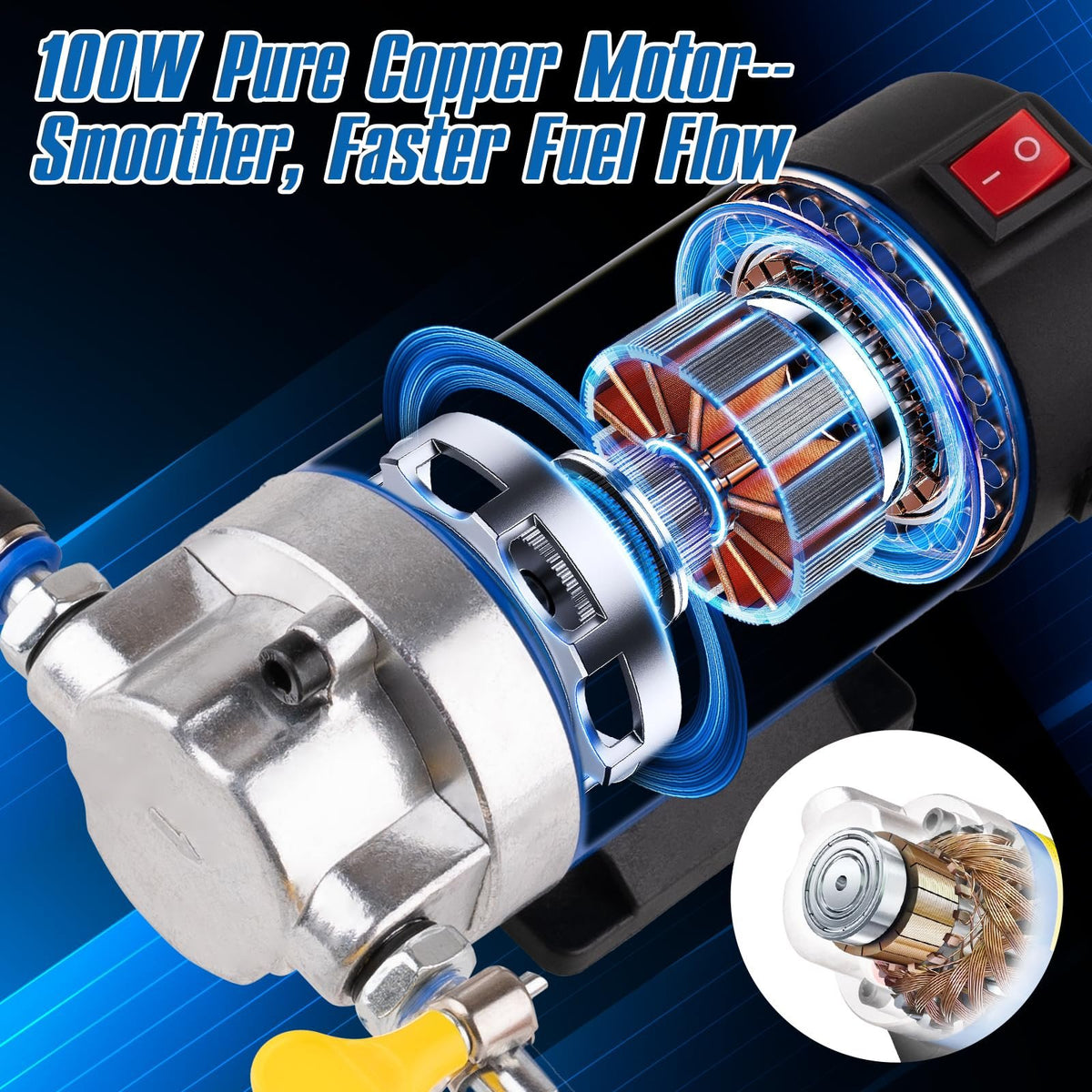 12V 100W Oil Extractor Pump
