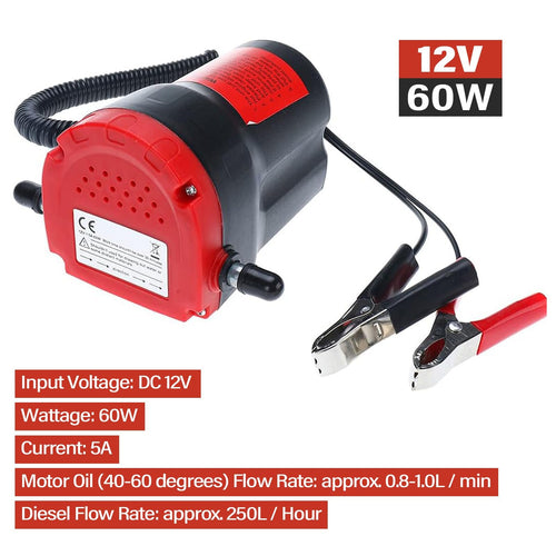 12V 60W Oil Removal Pump for Fluid Change