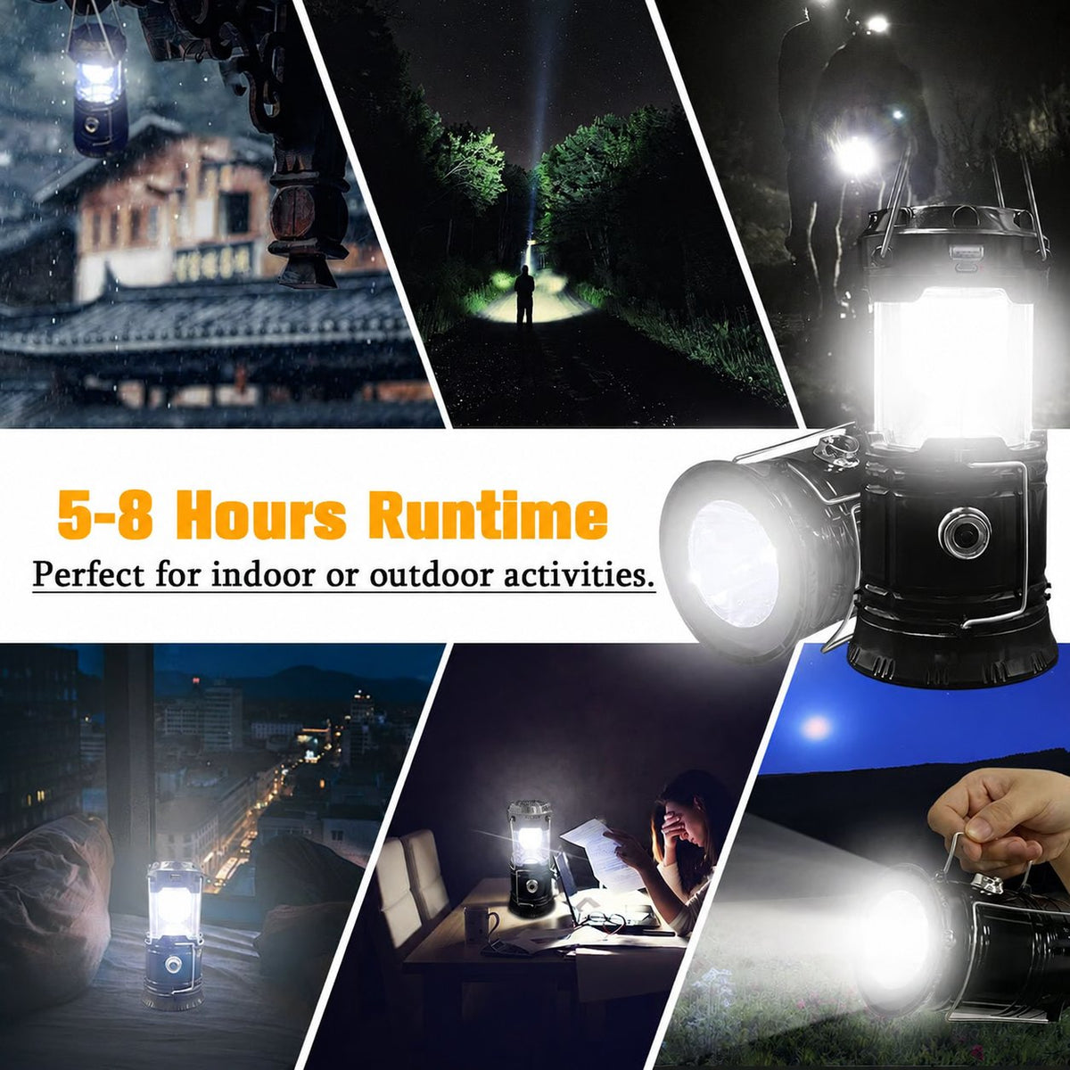 2-in-1 Solar Emergency Lantern