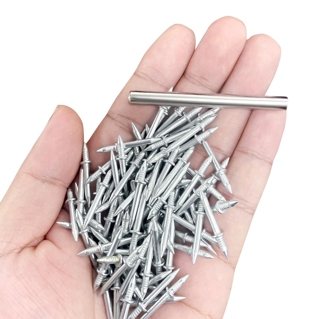 200pcs Wood Double Head Skirting Thread Seamless Nail