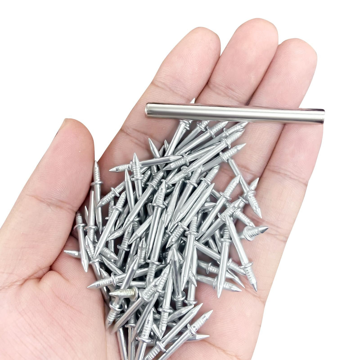 200pcs Wood Double Head Skirting Thread Seamless Nail