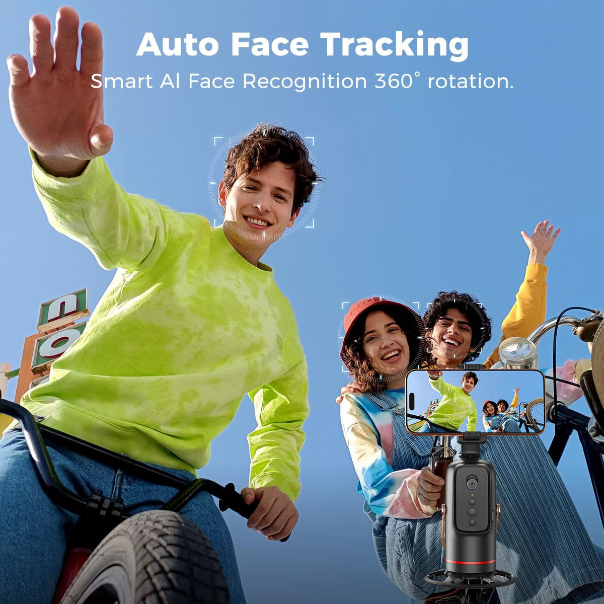 360° Auto-Tracking Phone Stand