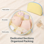 Shell-Shaped Waterproof Travel Underwear Organizer