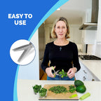 5-Blade Stainless Steel Herb Scissors with Cleaning Comb & Protective Cover