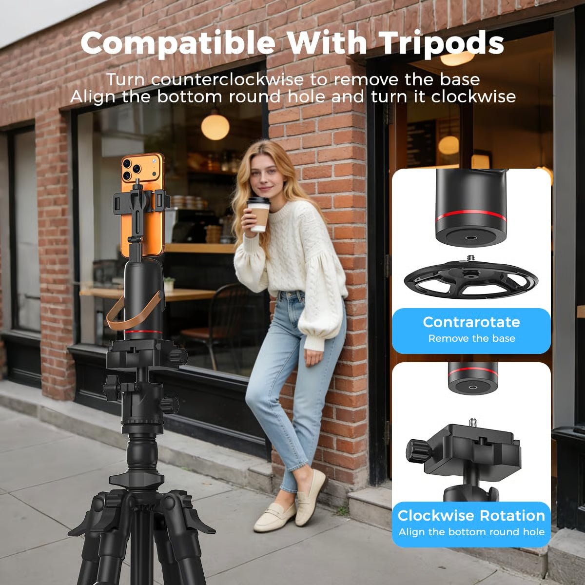 360° Auto-Tracking Phone Stand