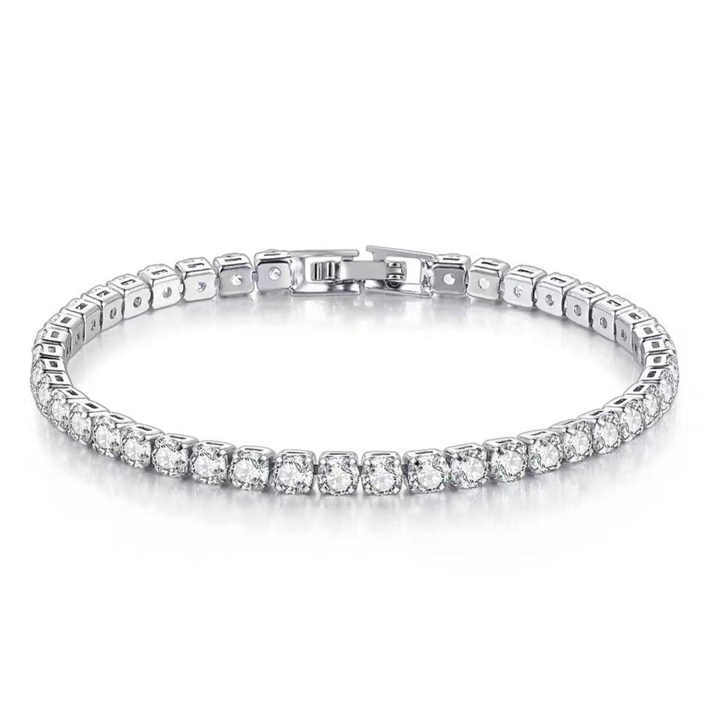Sparkly Cubic Zirconia Tennis Bracelet for Women