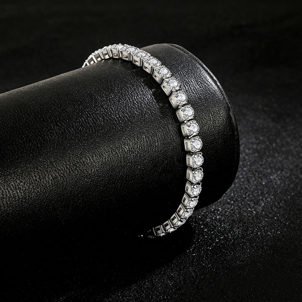 Sparkly Cubic Zirconia Tennis Bracelet for Women