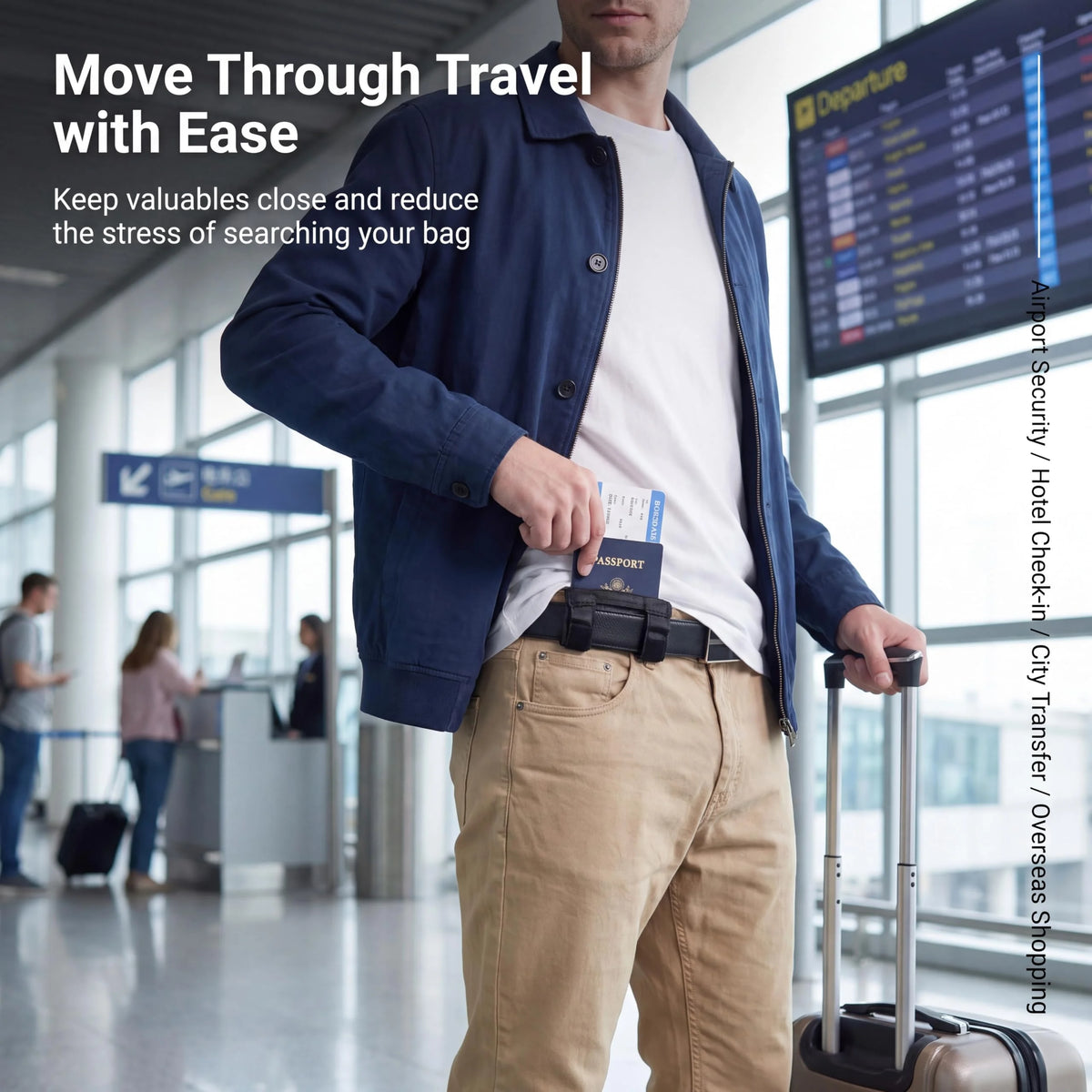 Men’s Hidden Anti-Theft Travel Wallet