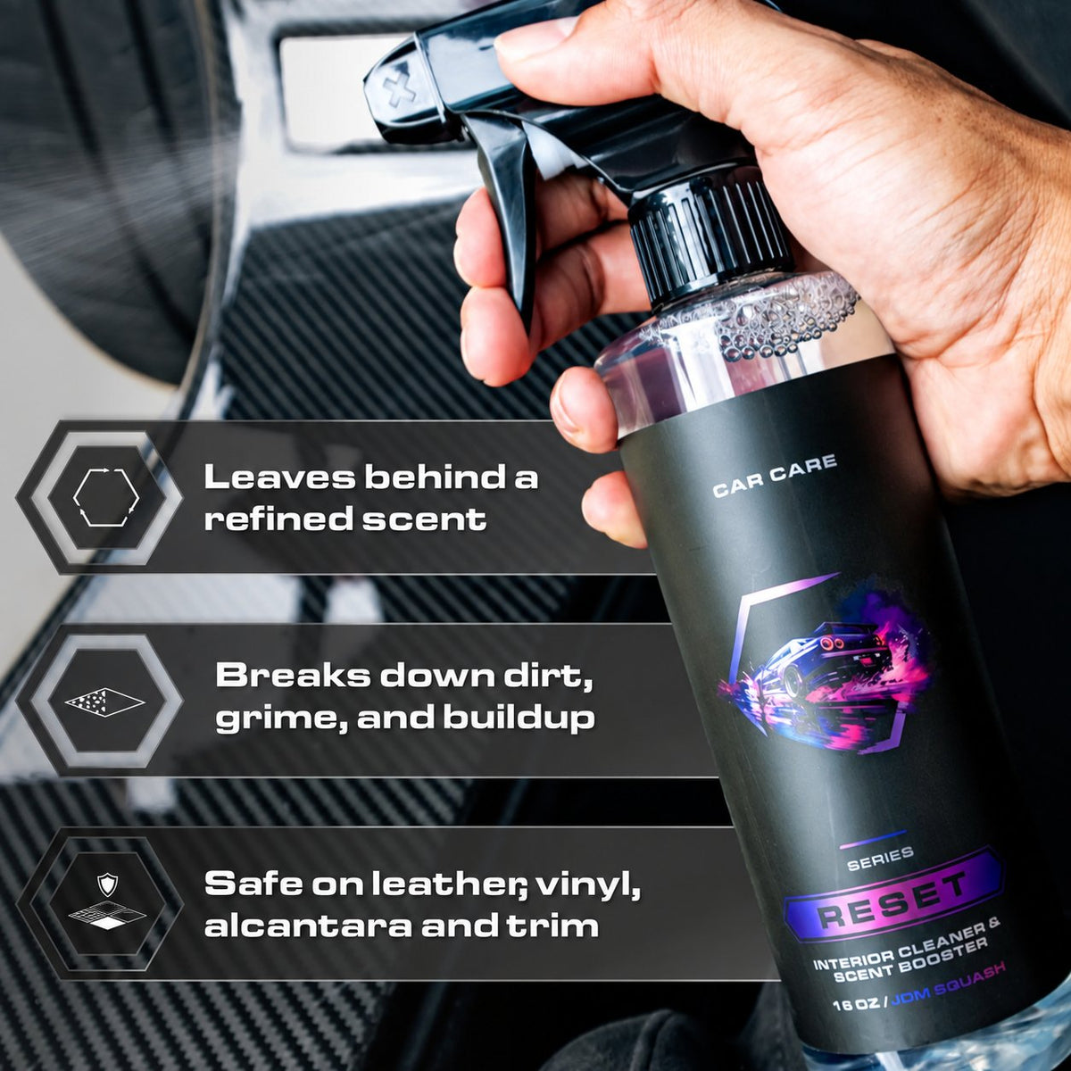 RESET Complete Interior Cleaner & Scent Booster