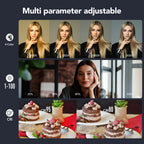 Foldable Magnetic Selfie Light with Mirror