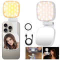 Foldable Magnetic Selfie Light with Mirror