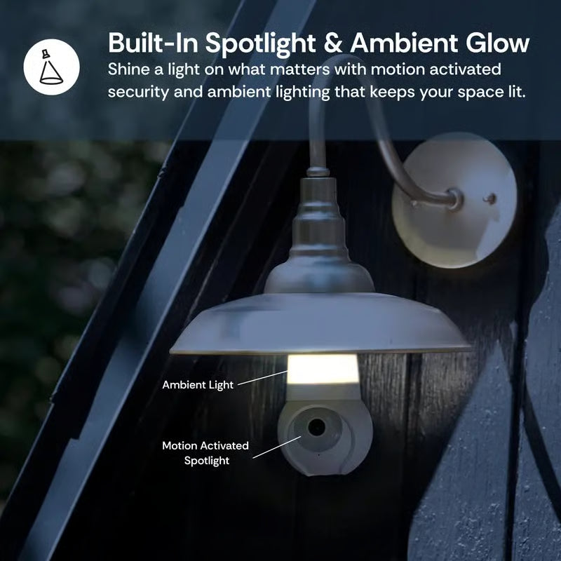Light Cam 2K Light Bulb Security Camera