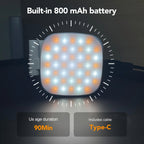 Foldable Magnetic Selfie Light with Mirror