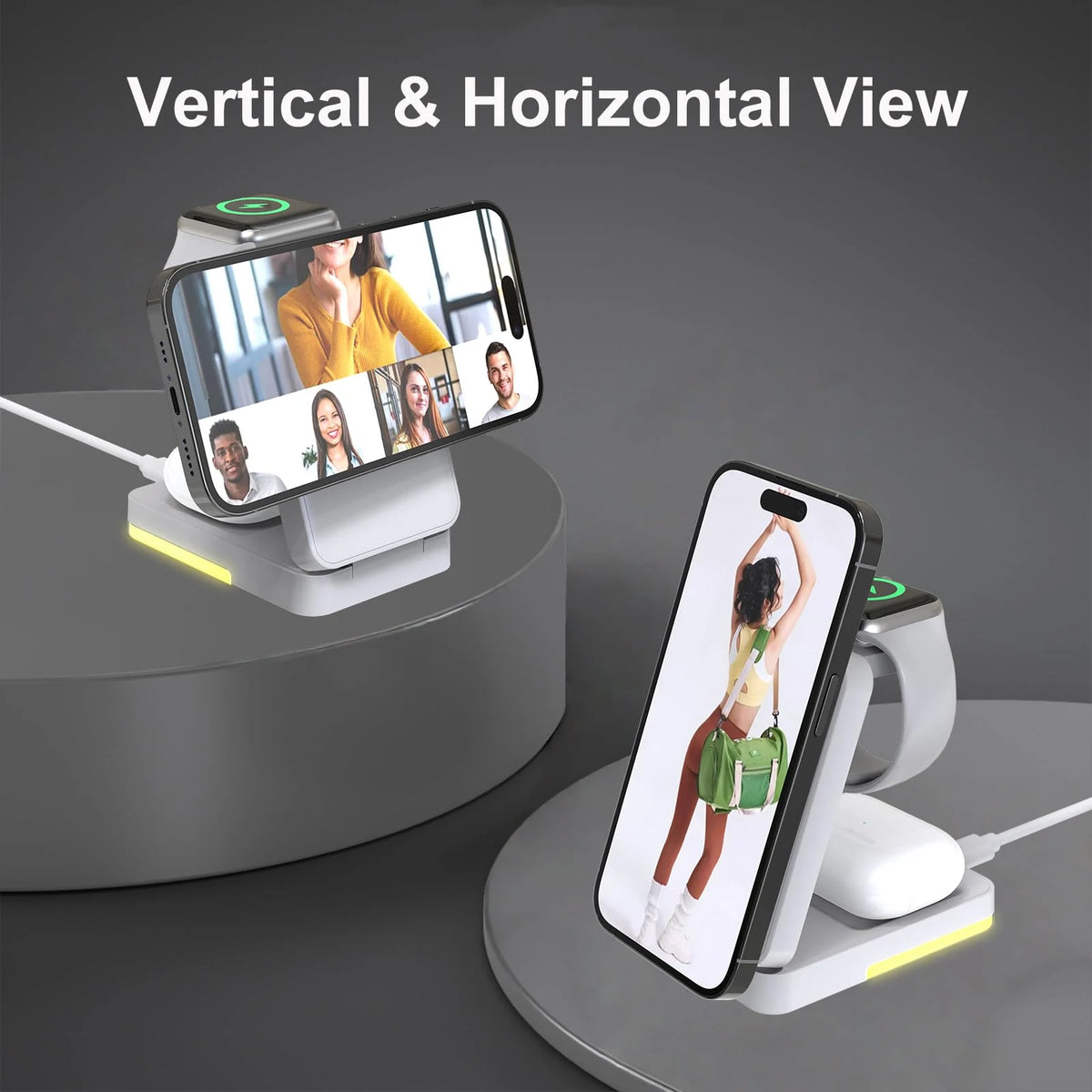 3-in-1 Magnetic Wireless Charging Station