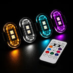8-Color Wireless RGB Vehicle Interior Light Kit（8PCS）