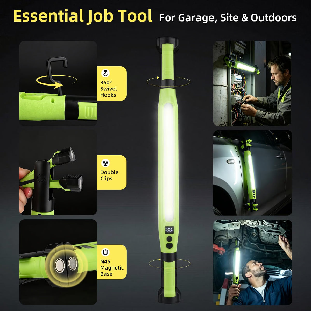 3000LM Magnetic Under-Hood COB Work Light