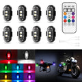 8-Color Wireless RGB Vehicle Interior Light Kit（8PCS）