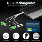 8-Color Wireless RGB Vehicle Interior Light Kit（8PCS）