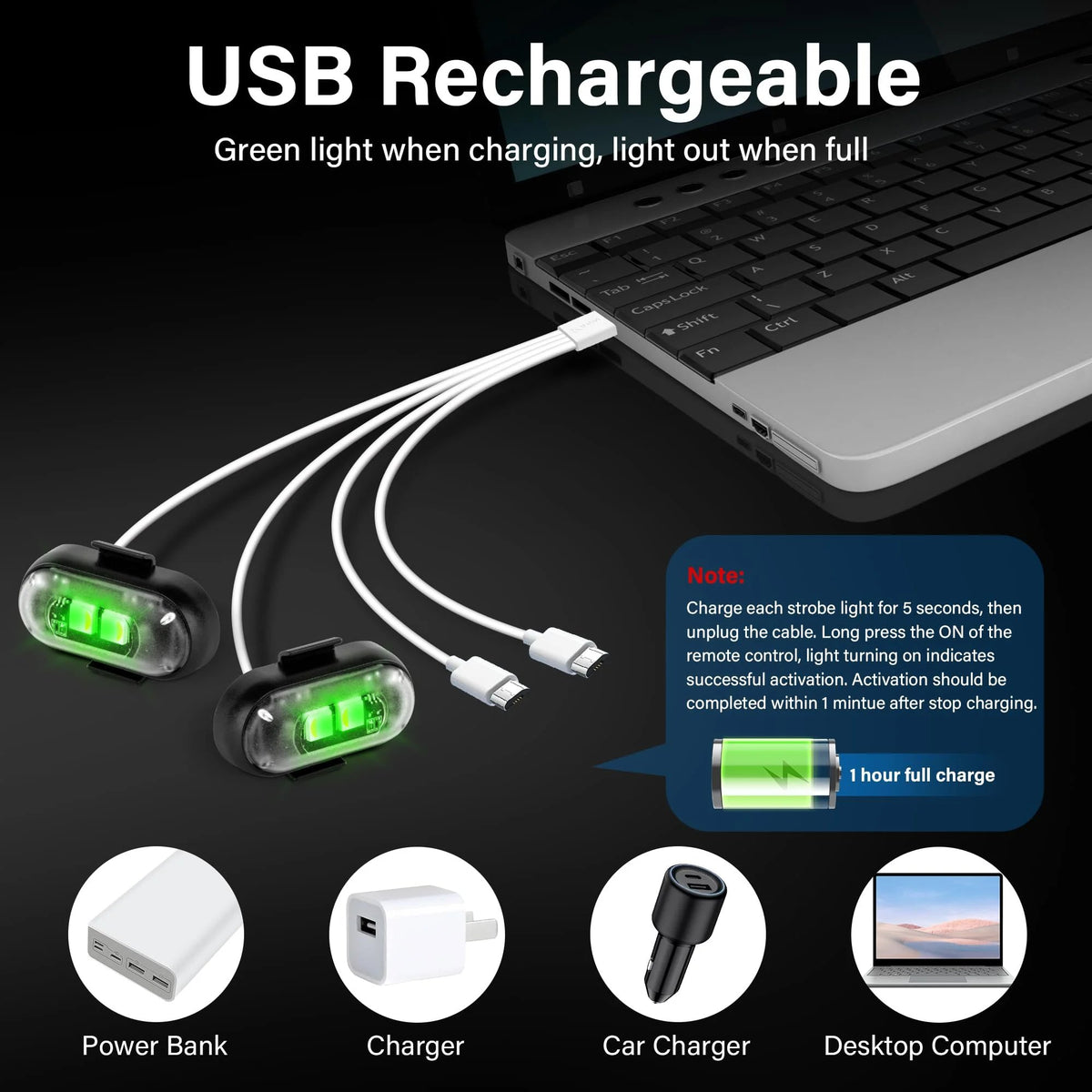 8-Color Wireless RGB Vehicle Interior Light Kit（8PCS）