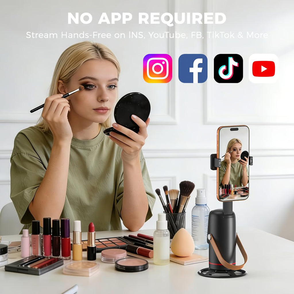 360° Auto-Tracking Phone Stand