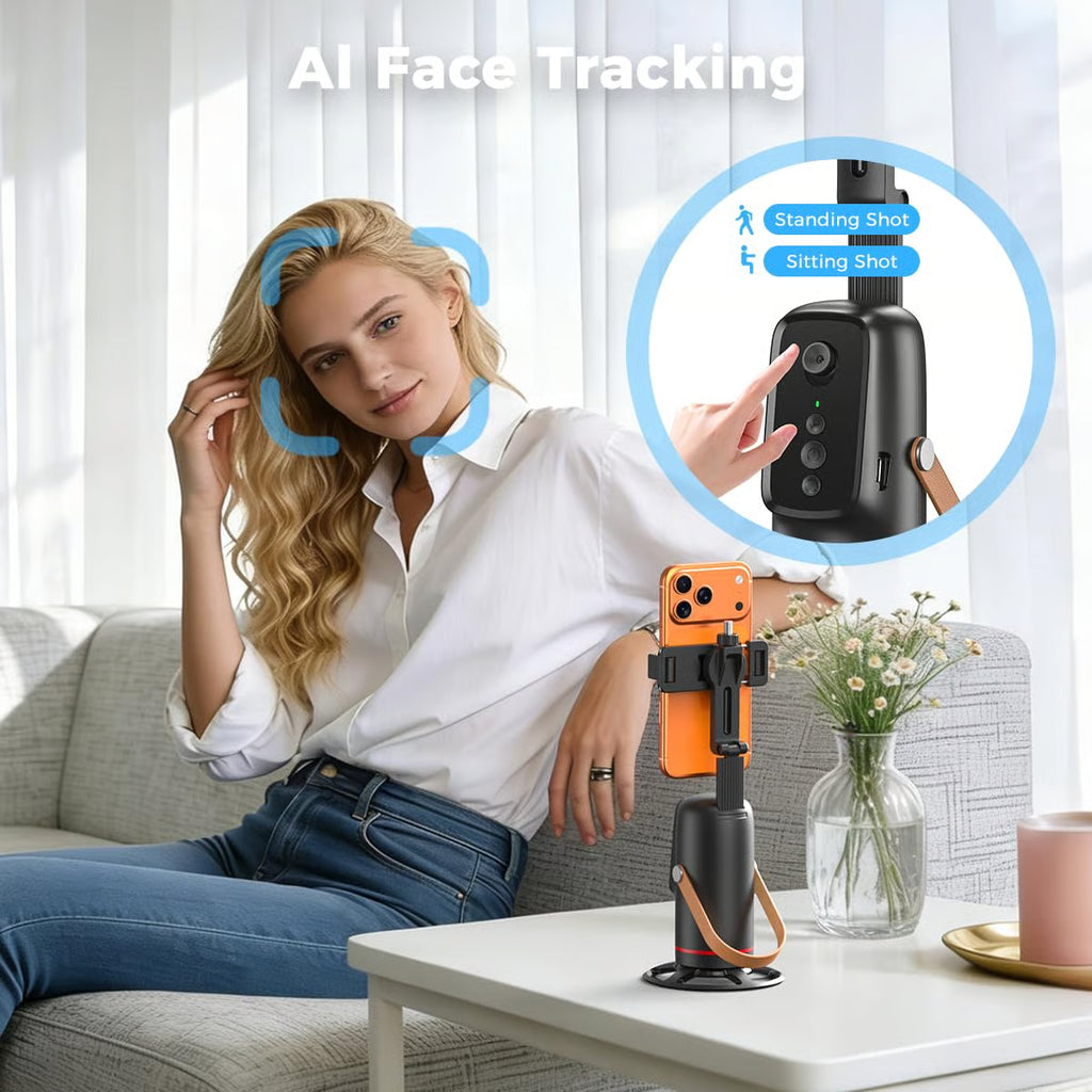 360° Auto-Tracking Phone Stand