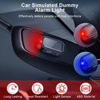 2-Pack Solar Car Alarm Warning Lights – Red & Blue Flashing LED Deterrent