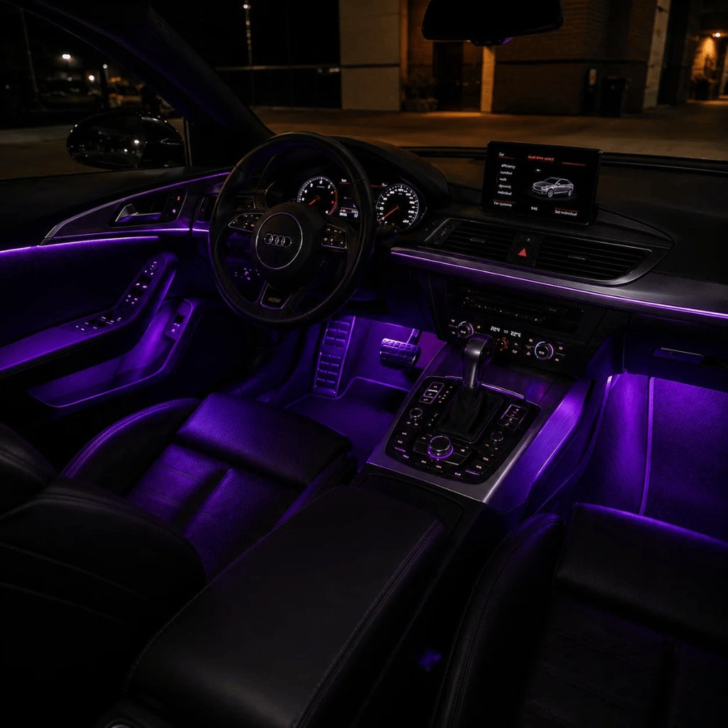 8-Color Wireless RGB Vehicle Interior Light Kit（8PCS）