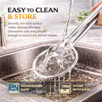 2-in-1 Grip & Drain Frying Strainer Tongs