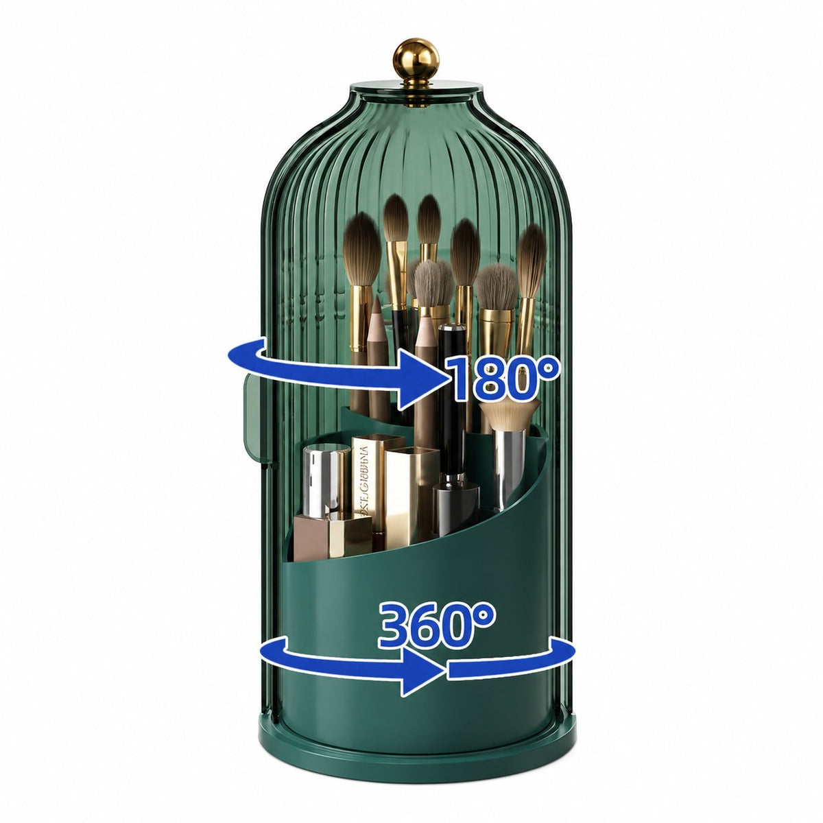 360° Rotating Toothbrush & Vanity Organizer