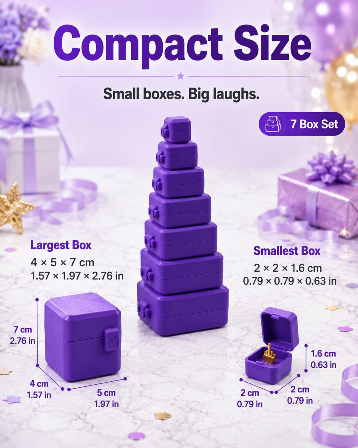 7-Layer Never-Ending Prank Box with Middle Finger Surprise