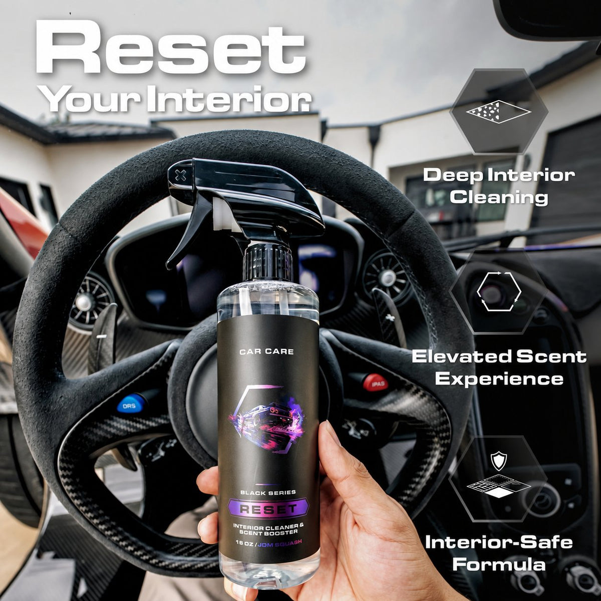 RESET Complete Interior Cleaner & Scent Booster