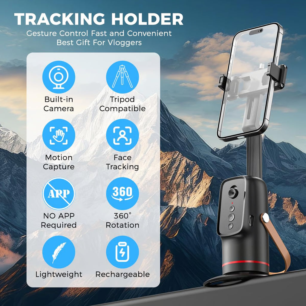 360° Auto-Tracking Phone Stand