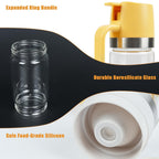 No-Drip Glass Honey & Syrup Dispenser with Stand