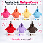 Mini Hoodie Keychain – Soft Squishy Bag Charm