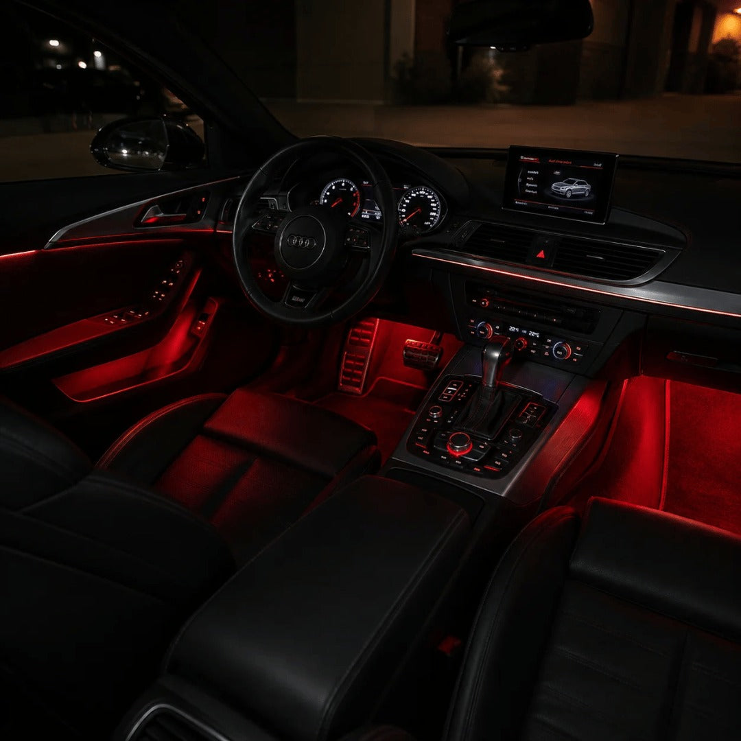 8-Color Wireless RGB Vehicle Interior Light Kit（8PCS）