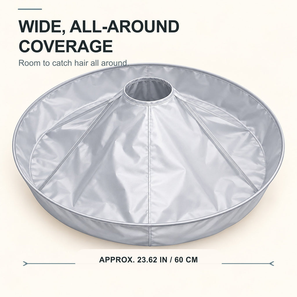 360° Hair Catcher Cape with Shape-Holding Rim