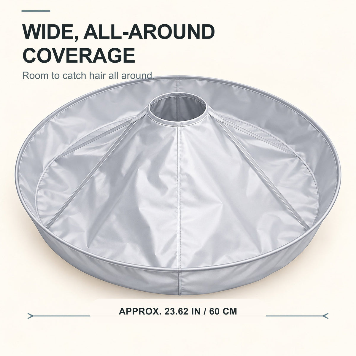 360° Hair Catcher Cape with Shape-Holding Rim