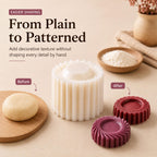 6-Piece Dual-Pattern Cookie & Mooncake Press Set
